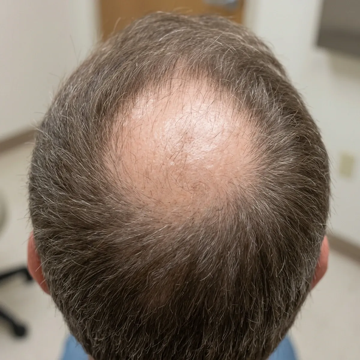 قبل — زراعة شعر، قمة الرأس مكثّفة